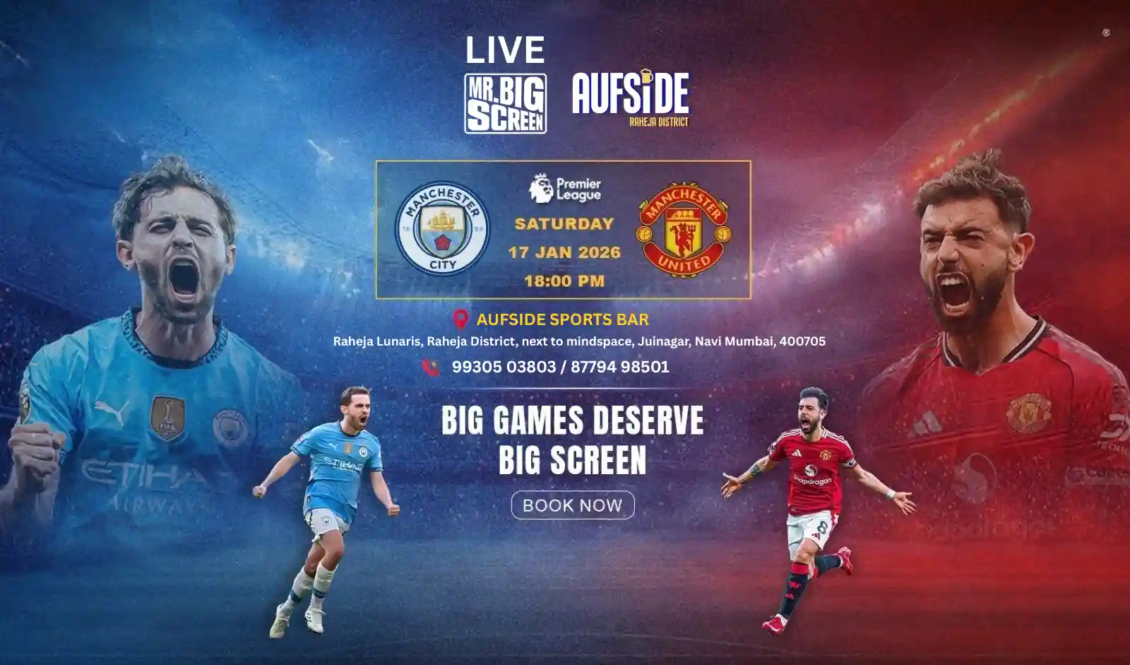 Premier League- Manchester Derby Screening- Navi Mumbai