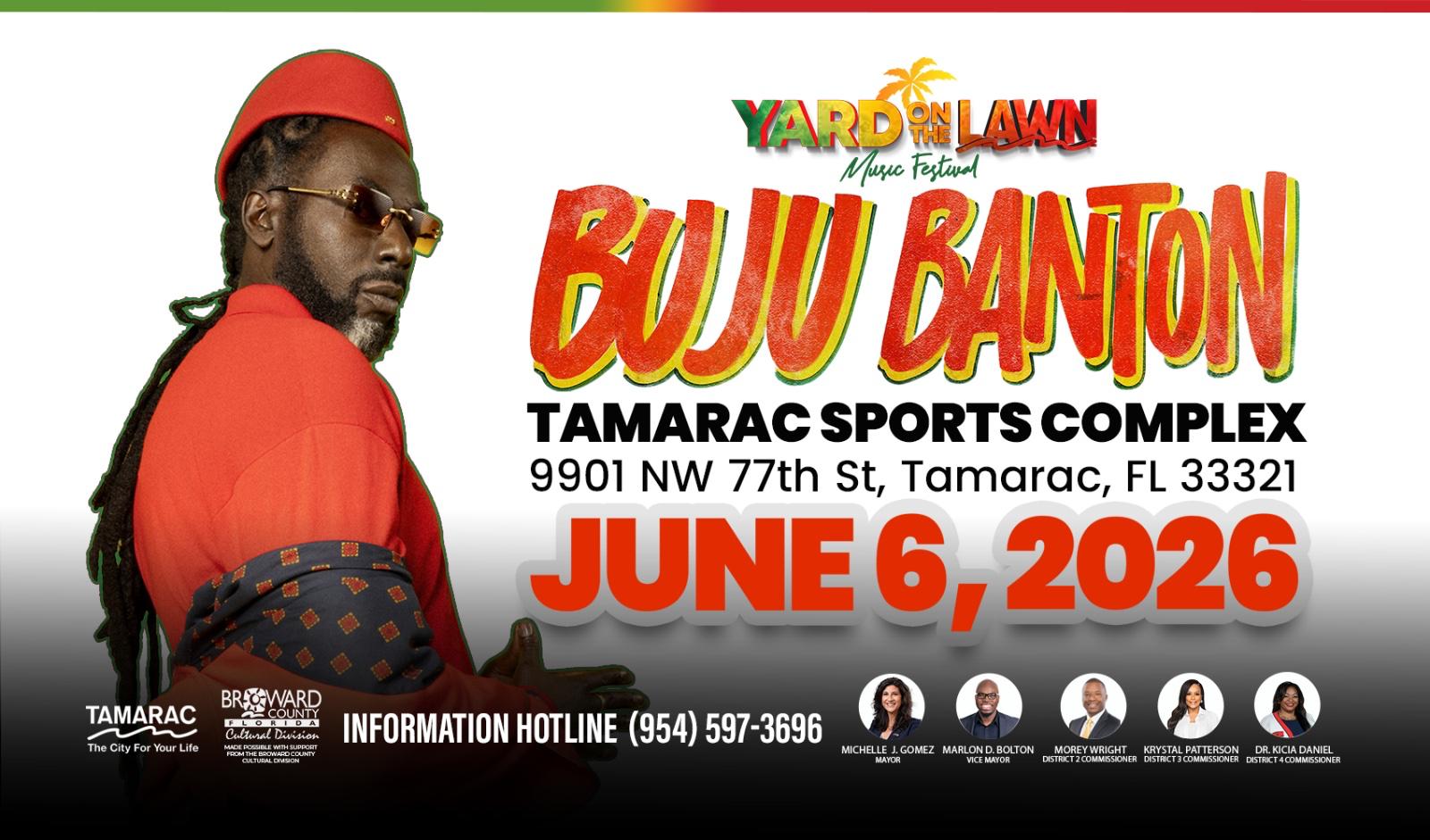 Yard on the Lawn Music Festival w/ BUJU BANTON