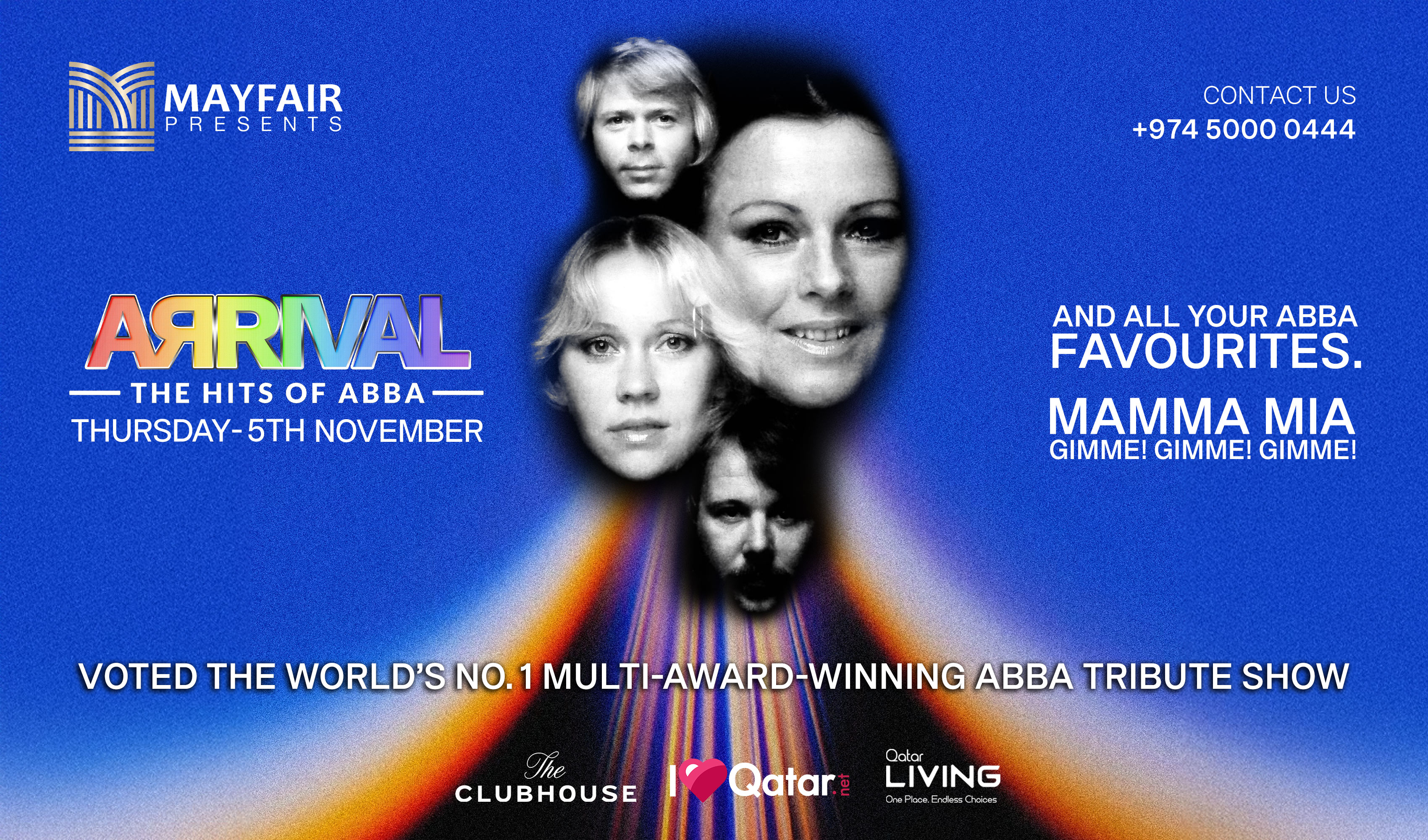 MAYFAIR PRESENTS: ABBA TRIBUTE NIGHT