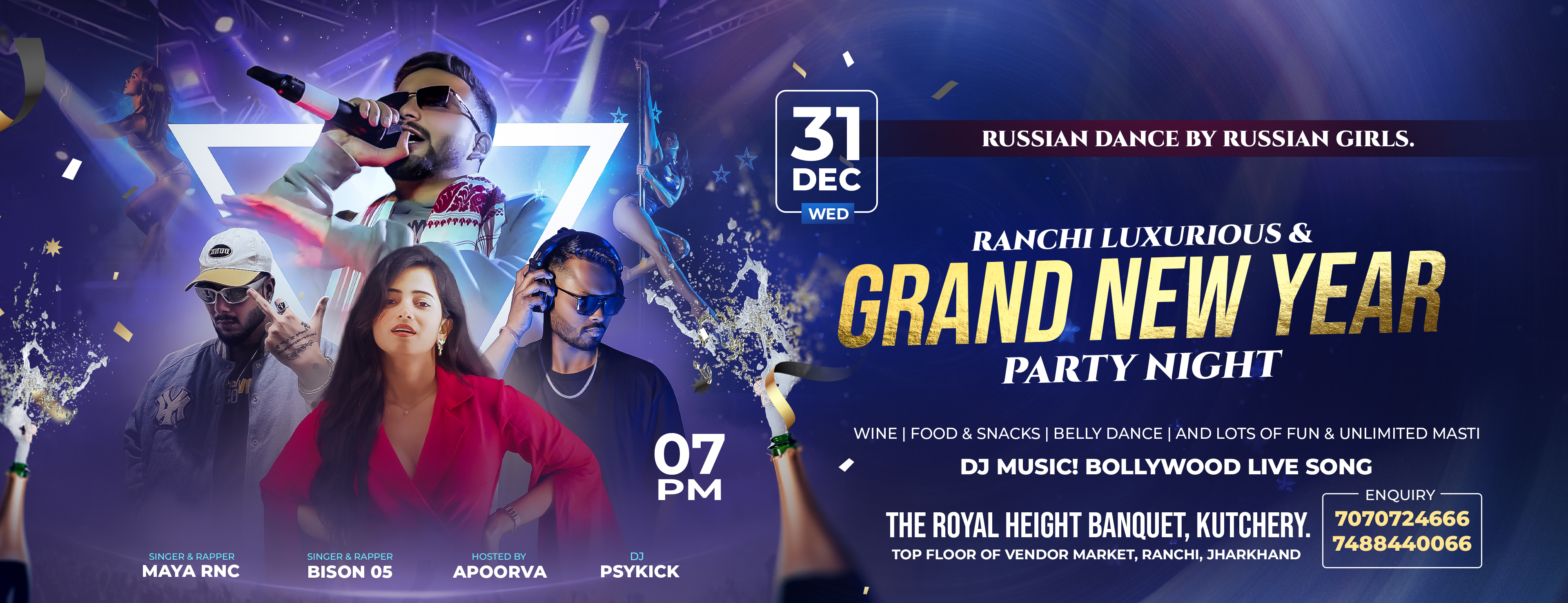 BOLLYWOOD DJ NIGHT – RANCHI’S BIGGEST 31st NIGHT PARTY 2026